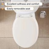 Round Soft-Close Toilet Seat – Comfortable Cushion Bathroom Replacement for Standard Toilets
