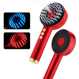 Electric Microcurrent Spray Massage Comb Red Blue LED Hair Follicle Comb Scalp Nano Atomized Head Massager Hair Growth Anti Loss