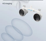 Dental Surgical Loupes with LED Headlight – 2.5X/3.5X Binocular Magnifier with Adjustable 5W Lamp