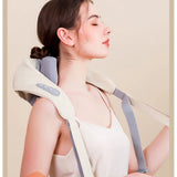 Shiatsu Neck & Shoulder Massager Shawl – Kneading Back and Spine Muscle Relaxer for Home & Car