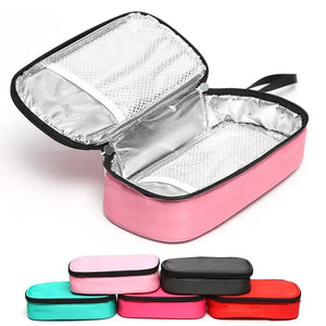 Portable Insulin Cooling Bag – Waterproof Thermal Diabetic Pill Organizer (5 Colors, No Gel)
