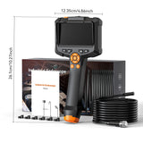 Endoscope Camera with 4.3" IPS HD Screen – 1080P Borescope with 8 LED Lights, IP67 Waterproof Inspection Camera for Automotive & Home Use