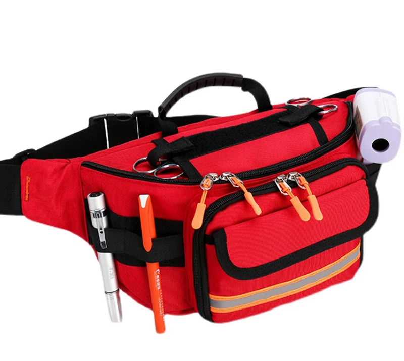 Outdoor First Aid Waist Bag – Empty Medical Organizer for Travel, Camping & Emergency Survival