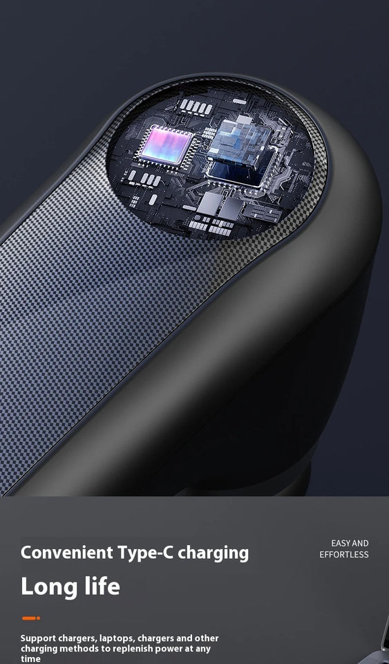 Fascia Massage Gun with Hot & Cold Heads – Adjustable Percussion Muscle Massager