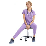 Women's Medical Scrubs Jogger Set – Doctor & Nurse Surgical Uniform