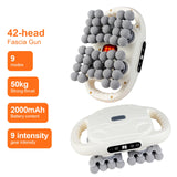 42-Head Fascia Massage Gun – High-Frequency Muscle Massager for Back, Neck, Shoulder & Waist Relief