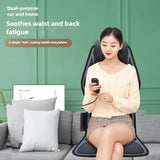Massage Seat Cushion Cheap With Heating Adjustable Lumbar Airbag Back Massage Chair Cushion for Men and Women Home Office Use