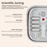 Portable Thermostatic Foot Massage Tub Foldable Plus Tropical Automatic Foot Bath Tub For Home To Promote Blood Circulatio