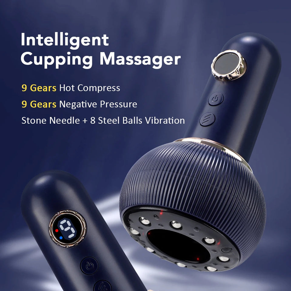 Electric Suction Cupping Therapy Set – Vacuum Massage with Glass Jars for Anti-Cellulite, Slimming & Guasha Therapy