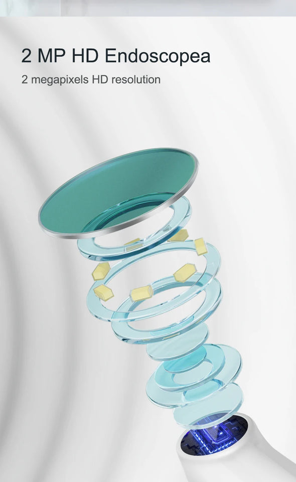 INSKAM WiFi Visual Mouth Camera – 1440P Dental Endoscope Oral Examination Camera with 2MP System, IP67 Waterproof