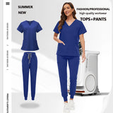 Unisex Medical Scrub Set with Pockets – Jogger-Style Nurse & Doctor Uniform for Clinical, Surgical & Veterinary Work