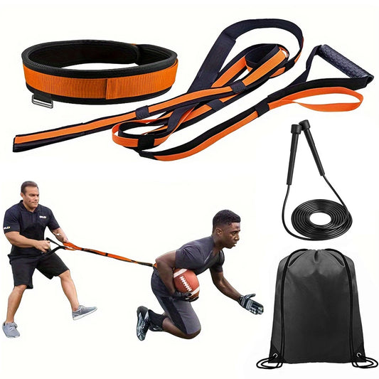 Overload Running Resistance Harness with Jump Rope – Speed & Agility Training for Sprint, Football & Basketball