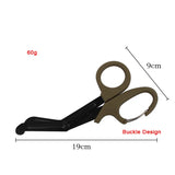 Outdoor Survival Paramedic Trauma Scissors – Heavy-Duty Emergency First Aid Shears for Medical Rescue & IFAK