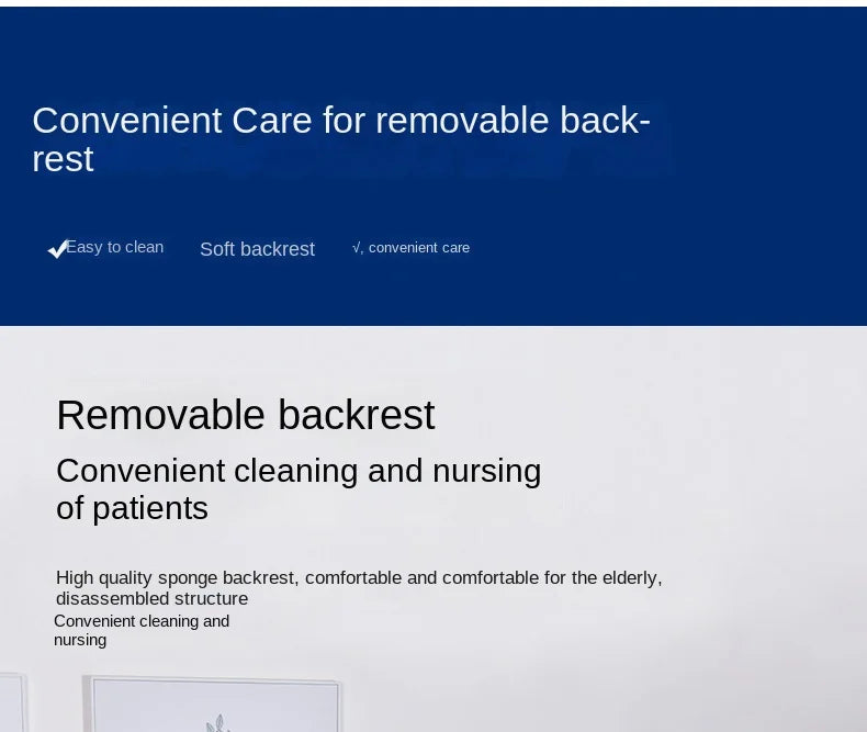 2-in-1 Bed Fold Chair with Hydraulic Lift – Paralyzed & Disabled Elderly Nursing Transfer Chair with Walker Support