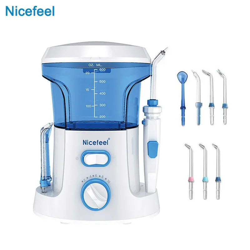 Oral Irrigator Water Flosser – Electric Teeth Cleaner with 7 Nozzles for Whitening, Dental Calculus & Braces Care