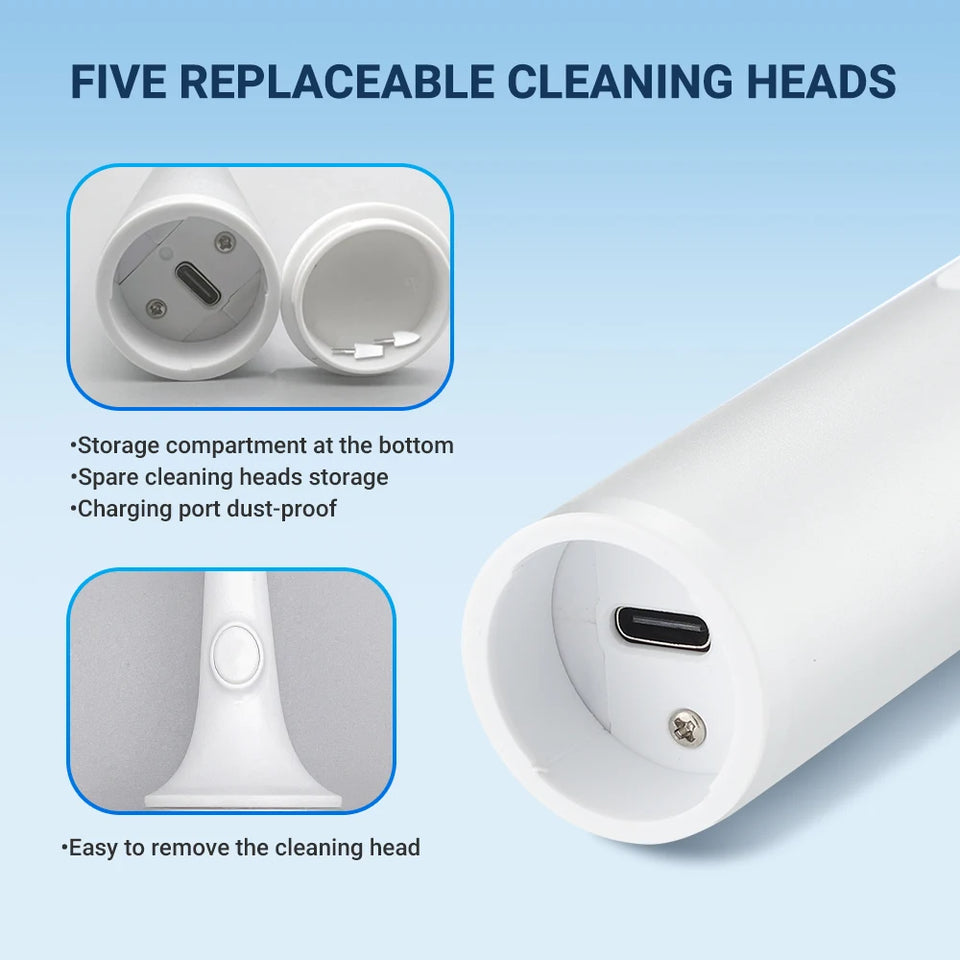 Electric Ultrasonic Teeth Cleaner – Dental Plaque Remover, Tartar & Stain Polisher with Oral Irrigator Whitening Kit