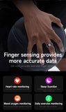 2025 SR08 Smart Ring – LED Display, Heart Rate & SpO₂ Monitor, 5ATM Waterproof Fitness Ring for Men & Women