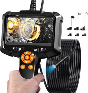 Endoscope Camera with 4.3" IPS HD Screen – 1080P Borescope with 8 LED Lights, IP67 Waterproof Inspection Camera for Automotive & Home Use