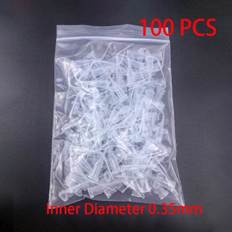 Dental Disposable Irrigation Syringe Tips – Endo Plastic Needles for Calcium Hydroxide Delivery (0.25mm / 0.35mm)