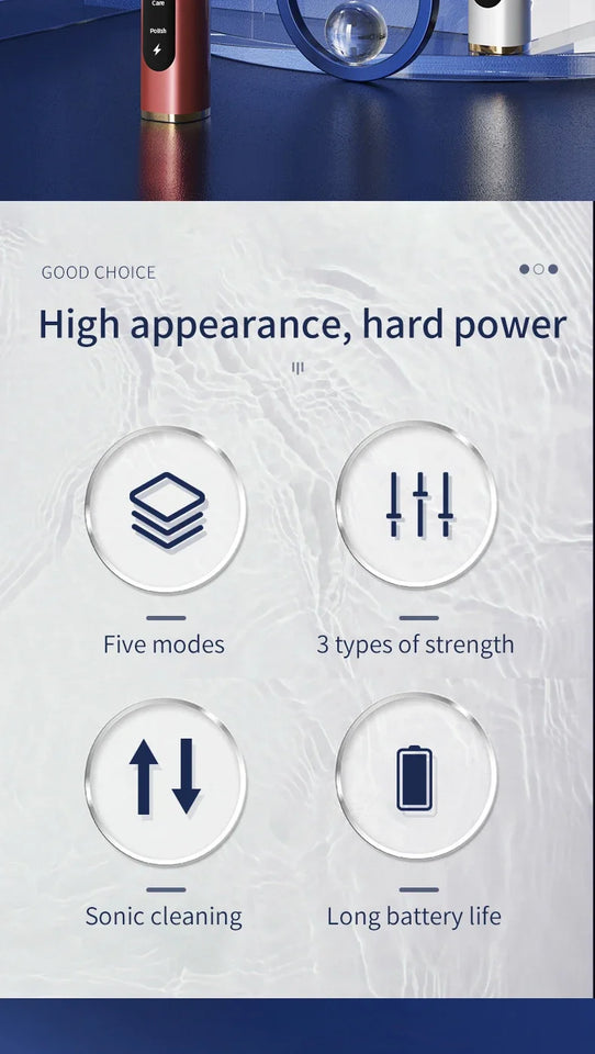 Xiaomi Youpin Sonic Electric Toothbrush – USB Rechargeable, IPX7 Waterproof, 3 Modes, 180-Day Battery Life