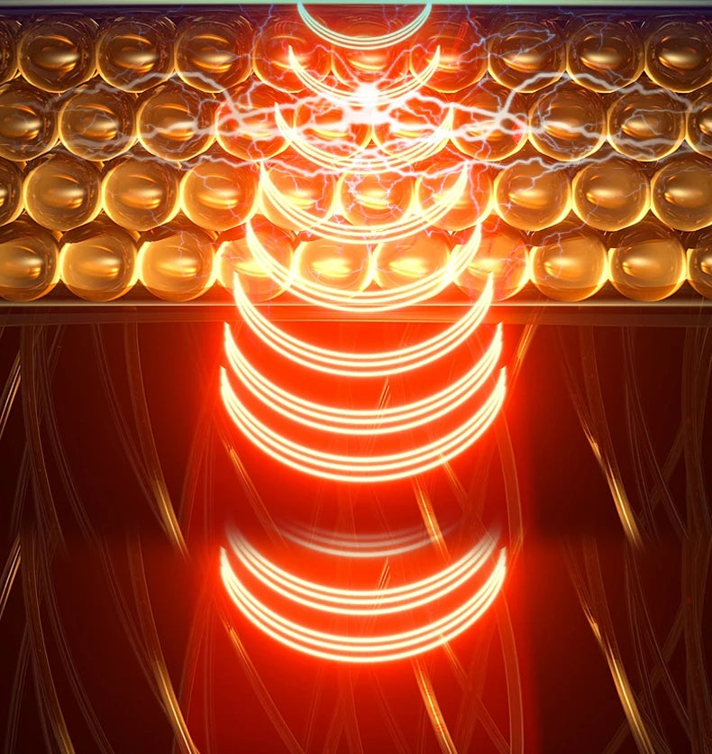 Electronic Muscle Massager with Constant Temperature Heating – Physiotherapy Device