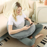 Ergonomic U-Shaped Gaming Pillow – Arm & Elbow Support Lap Cushion for Adults & Kids (Crocheting, Reading, Gaming)