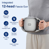 42-Head Fascia Massage Gun – High-Frequency Muscle Massager for Back, Neck, Shoulder & Waist Relief