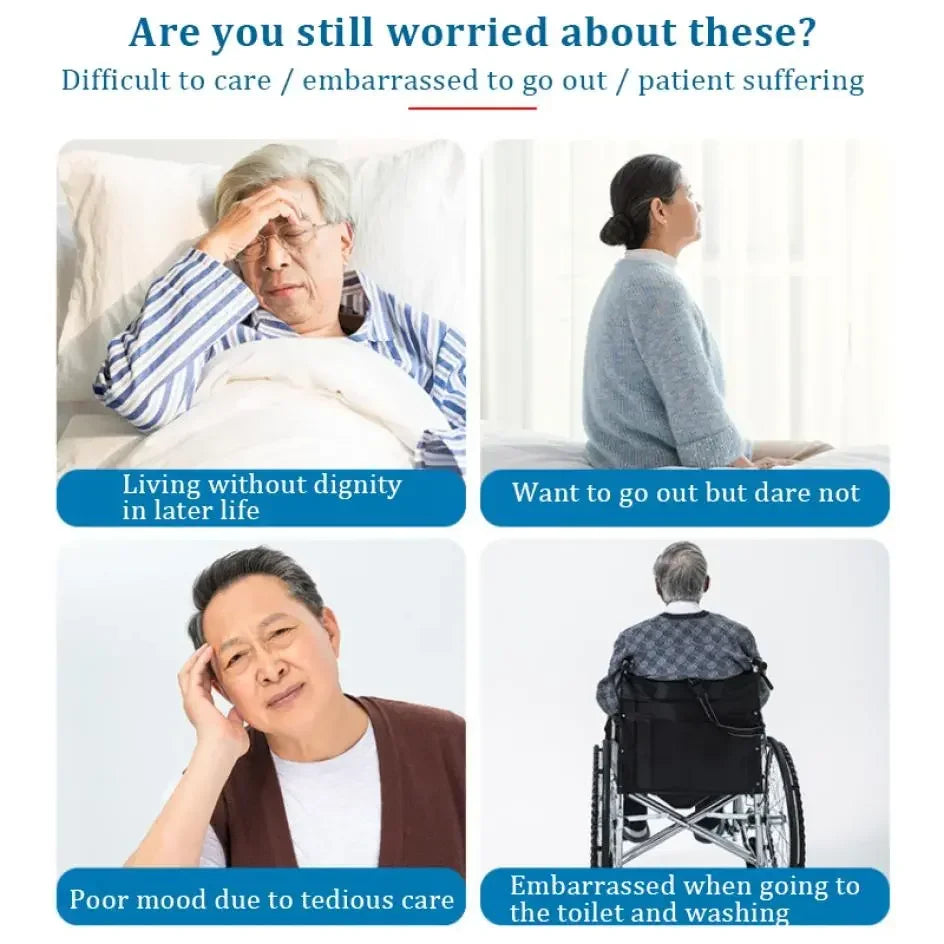 Wearable Urine Bag Pants with Double Pocket – Large Capacity Portable Ostomy Underwear for Elderly & Post-Surgery Care