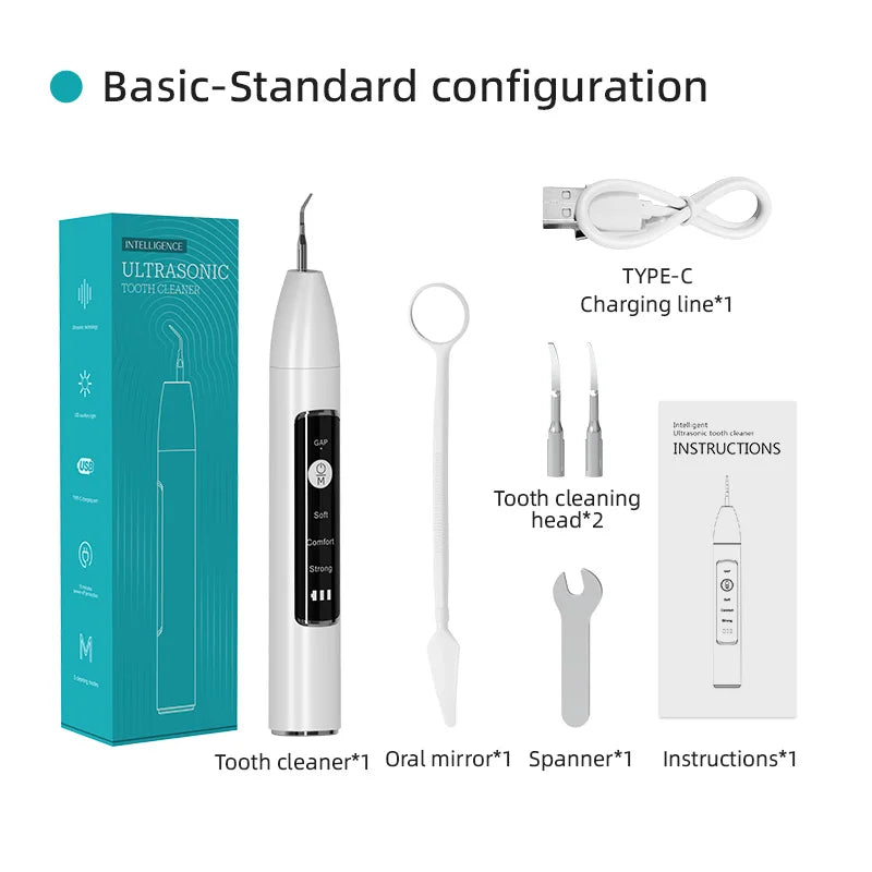 Schoben Ultrasonic Dental Scaler – Electric Tooth Cleaner for Tartar, Plaque & Stain Removal