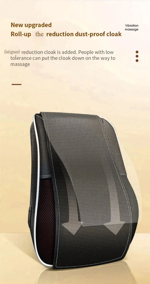 Electric Massage Neck Pillow Shiatsu Head Cervical airbag Ttraction Body Back Waist Massager Car with Heating Vibrating Massage