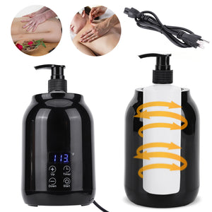 Digital Massage Oil & Lotion Warmer – Cream Heater with LED Display, Timer & 2 Heat Modes