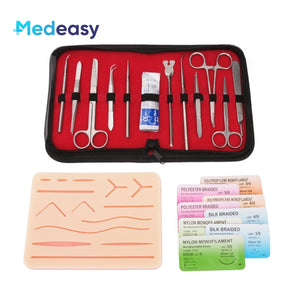 Medical Suture Practice Kit – Surgical Training Set with Skin Pad Model & Tools for Students