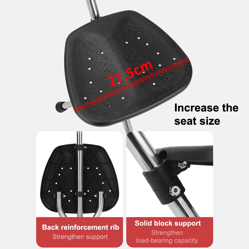 Telescopic Folding Crutch Chair – Three-Legged Walking Stick & Cane Stool for Elderly Stability