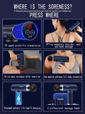 Lenovo Professional Fascia Massage Gun N2/N3 – Deep Tissue Muscle Relaxation with LED Touch Screen & 6–8 Heads