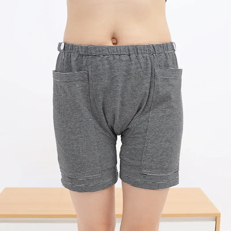 Wearable Urine Bag Pants with Double Pocket – Large Capacity Portable Ostomy Underwear for Elderly & Post-Surgery Care