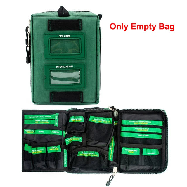 BearHoHo Size M First Aid Kit – Professional Medical Rescue Kit for Outdoor, Car, Travel, School & Hiking Emergencies