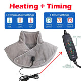Electric Heating Neck & Shoulder Massager – Vibration and Infrared Therapy Pad for Pain Relief