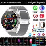 2025 Nursing-Grade Health Smartwatch – ECG+PPG, Blood Oxygen, Blood Lipid, Uric Acid, Body Temperature & Bluetooth Call