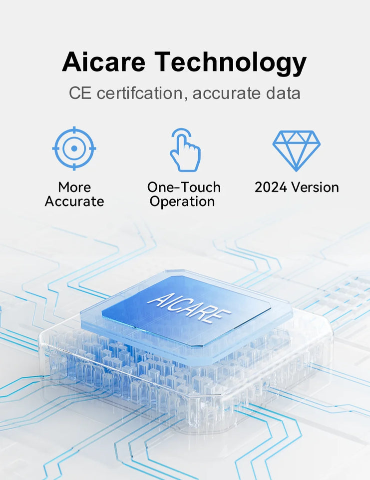 Aicare Digital Upper Arm Blood Pressure Monitor – Automatic BP & Pulse Rate Tracker with Large Adjustable Cuff