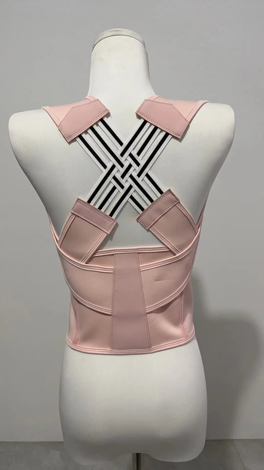 Magnetic Back Posture Corrector – Adjustable Shoulder Support for Spinal Alignment & Sitting Posture