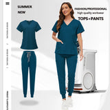 Unisex Medical Scrub Set with Pockets – Jogger-Style Nurse & Doctor Uniform for Clinical, Surgical & Veterinary Work