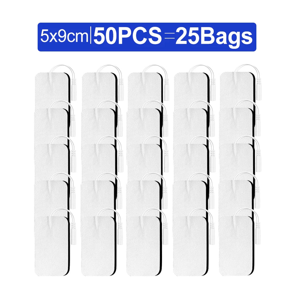 50/20/10pcs Electrode Pads Muscle Stimulator Acupuncture Physiotherapy Patches Tens Machine Conductive Gel Body Massage Pads