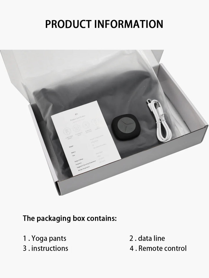 Intelligent Microcurrent EMS Shaping Yoga Shorts Muscle Stimulation Massage Shorts Slimming Leg Exercise Suitable for Gym