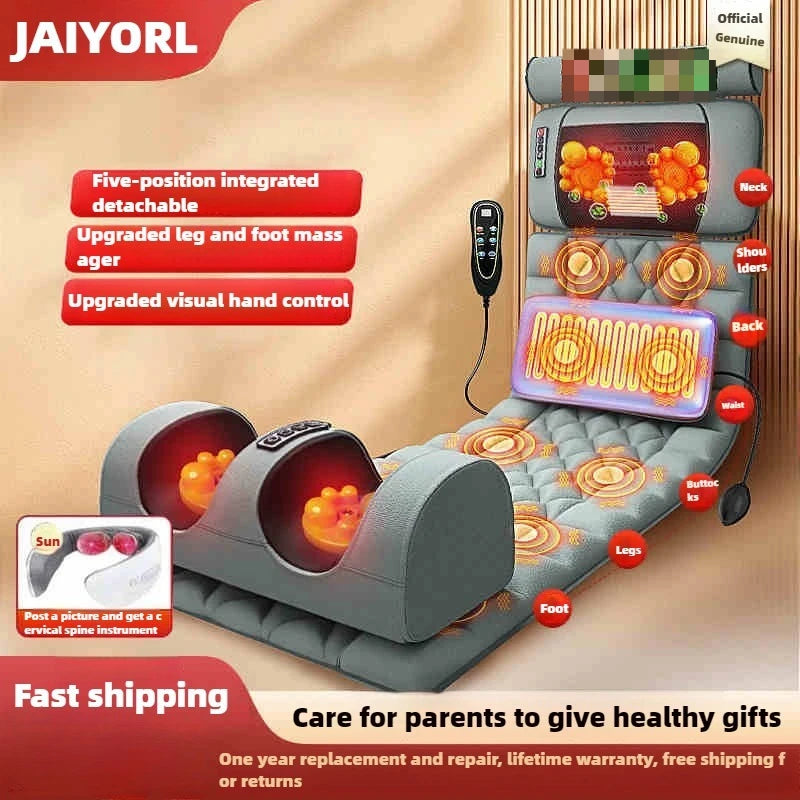 Electric Full Body Massage Mattress with Heat & Airbag Cushion