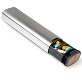 7-Day Premium Aluminum Pill Organizer – Large Capacity Weekly Pill Box for Vitamins, Supplements & Medicine