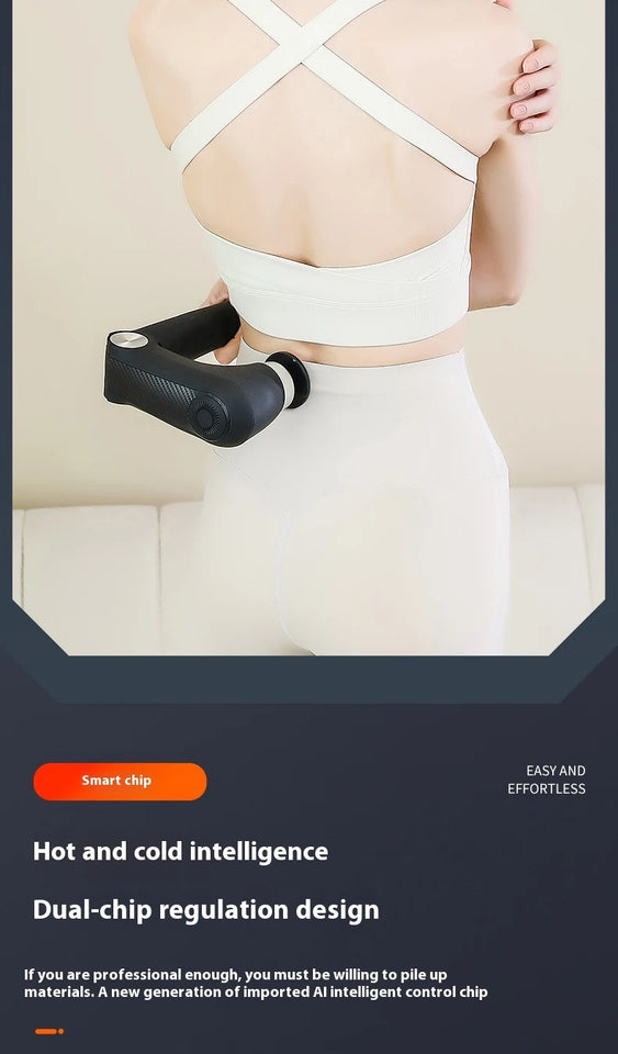 Fascia Massage Gun with Hot & Cold Heads – Adjustable Percussion Muscle Massager