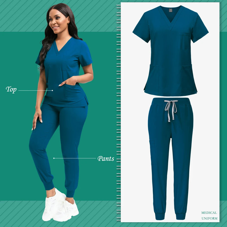 Wholesale Women’s Pediatric Nursing Scrub & Surgical Gown Set