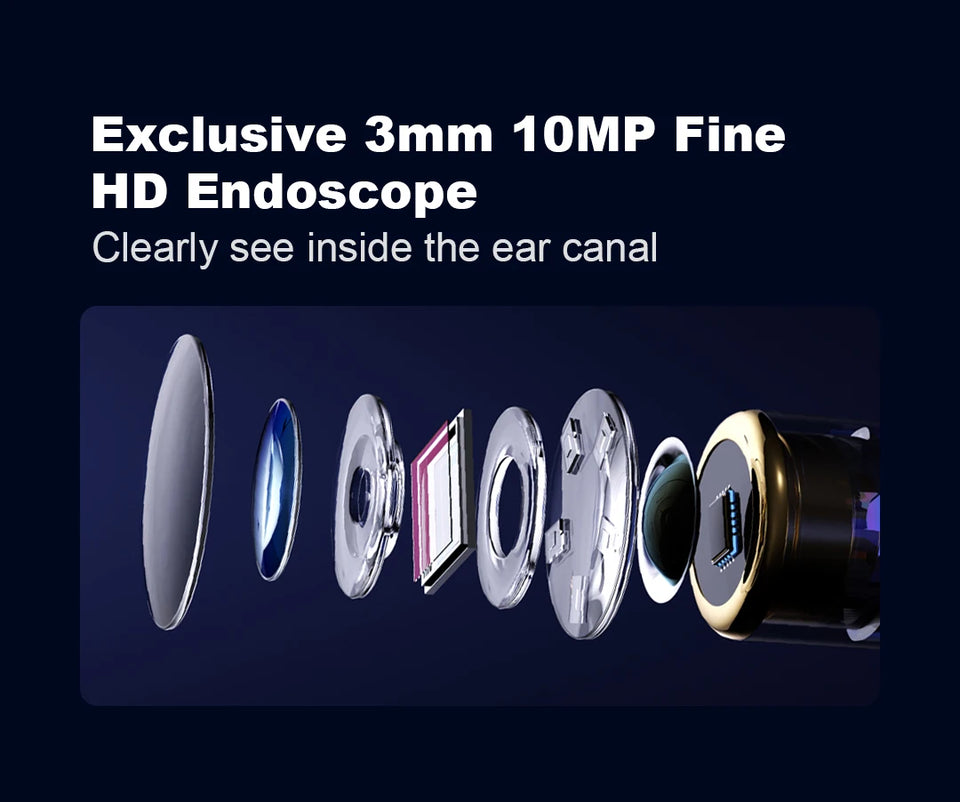 Bebird Note5 Smart Visual Ear Cleaner with Camera & Precision Tweezers – Mini Otoscope Earpick