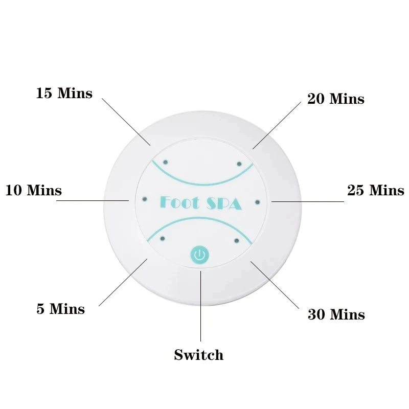 Ion Electric Foot Spa Massager Machine with Vibration Whirlpool Heating & Bubble for Ultimate Foot Relaxation and Care