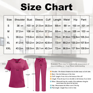Women's Medical Scrub Set – Soft Nursing Uniform with Top & Pants for Hospital, Dental & Clinical Use